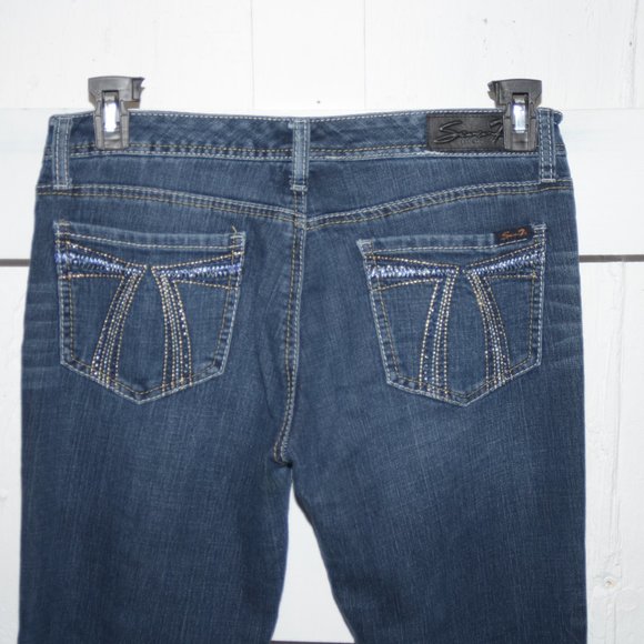 Seven flare womens jeans size 31 R 7687 - Picture 4 of 4